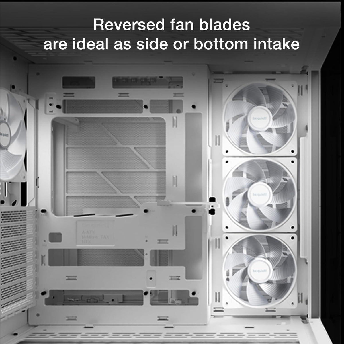 be quiet! Light Wings LX 120mm PWM Quiet PC Case Fan | Reverse Blade | White | BL133