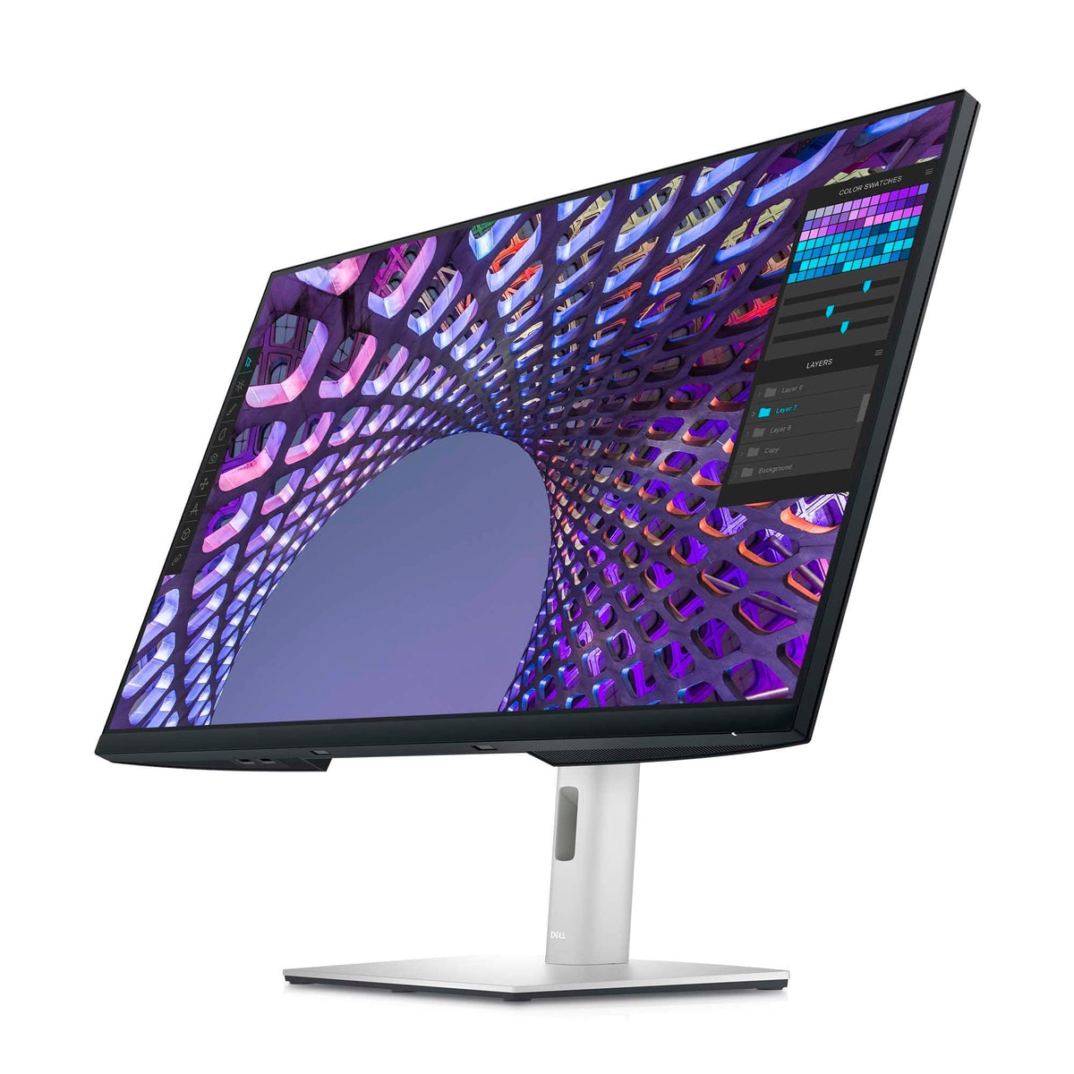 Dell P3223QE 31.5" 4K UHD LED LCD Monitor - 16:9 - TAA Compliant, Black, Silver