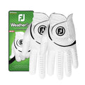 FootJoy Men's WeatherSof 2-Pack Golf Glove, White, Large, Worn on Left Hand