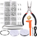 PAXCOO Jewelry Making Supplies Kit - Jewelry Repair Tool with Accessories, Pliers, Findings, and Beading Wires for Adults and Beginners
