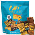 AWAKE - Caffeinated Chocolate Bites - 50mg Caffeine - Variety Pack (3 Flavors), 50 Bites - Peanut Butter, Milk, & Caramel - Energy Bites - Coffee Alternative - Fairtrade, Gluten Free, Non GMO - 0.48oz