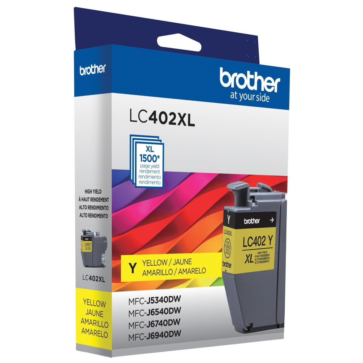 Brother Genuine LC402XLY High Yield Yellow Ink Cartridge