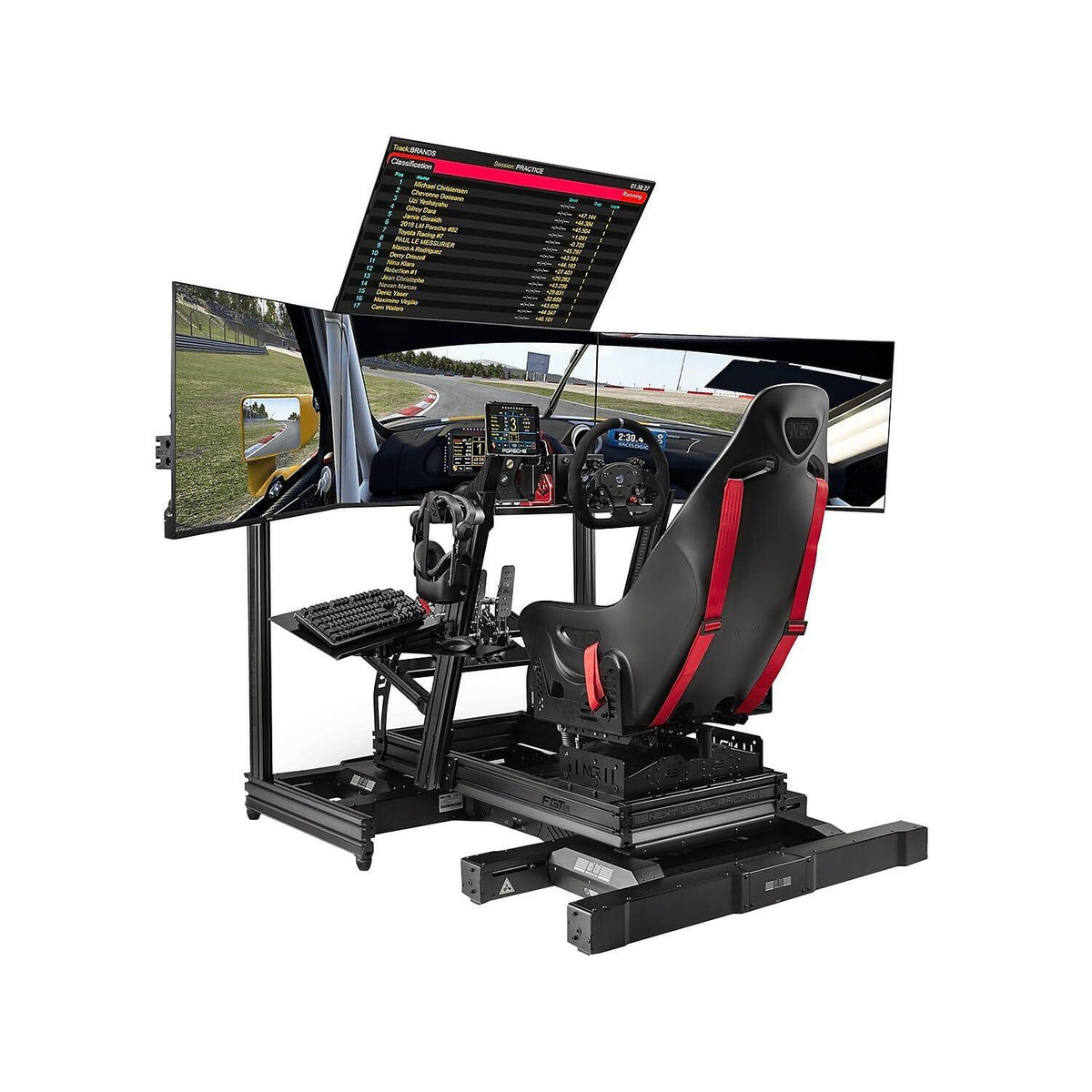 Next Level Racing F-GT Elite Aluminum Simulator Cockpit - Wheel Plate Edition (NLR-E001)
