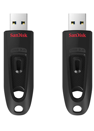 SANDISK 64GB 2-Pack Ultra USB 3.0 Flash Drive (2x64GB) - SDCZ48-064G-GAM462, Black