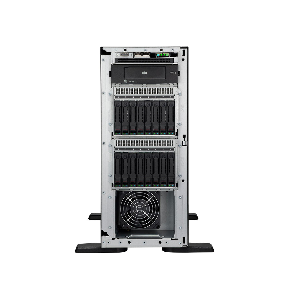 Hewlett Packard Enterprise ProLiant ML110 Gen11 Tower Server w/one Intel Xeon Silver 4410Y Processor, 2.0GHz 12‑core 1P 32GB‑R MR408i‑o 8SFF 2x480GB SSD 2x800W PS (HPE Smart Choice P69303-005)