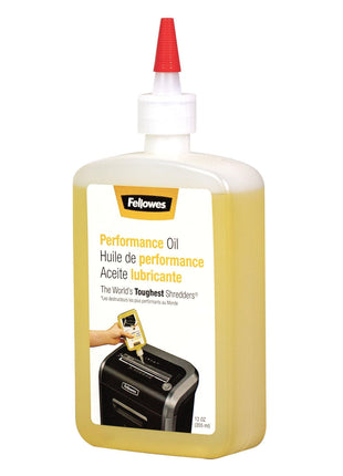 Fellowes Powershred Performance Shredder Oil, 12 oz. Extended Nozzle Bottle (35250)