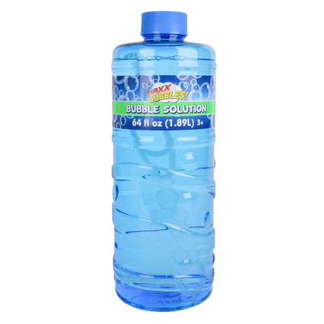 Sunny Days Entertainment Bubble Solution 64 oz - Non-Toxic - 3+ Years | Includes Wand, Easy Grip Bottle, For Machines And Wands, 11 in Tall, 4.2 lb, Ages 36 Months Up, Holiday Theme