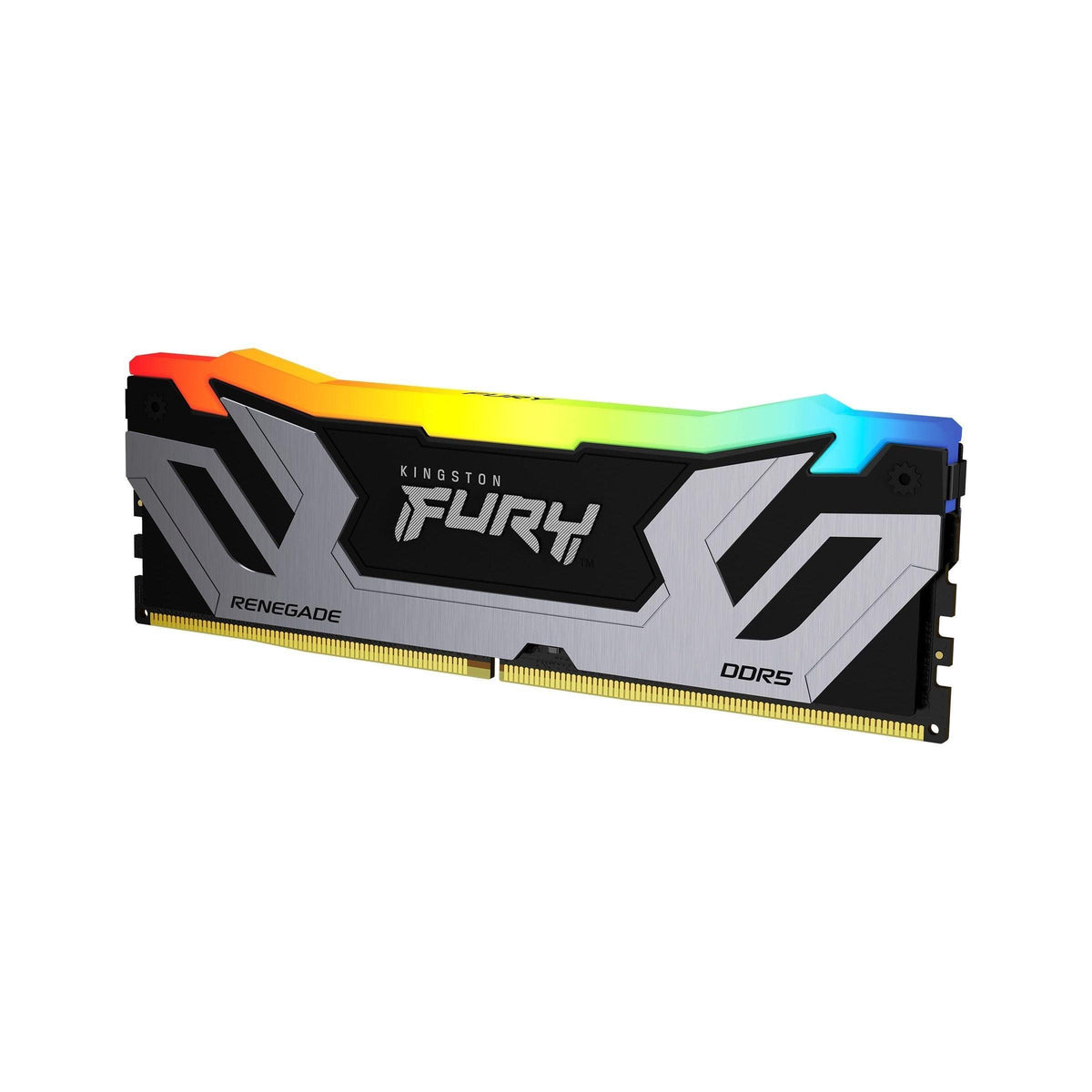 Kingston Fury Renegade RGB Silver XMP 48GB 8400MT/s DDR5 CL40 CUDIMM (Kit of 2) Desktop Gaming Memory - KF584CU40RSAK2-48