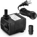 90 GPH Mini Submersible Pump, Small Fountain Pump (5W 350L/H) for water feature, Aquariums, Fish Tank, Tabletop Fountain, Pet Fountain, Indoor or Outdoor Pond Fountain