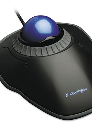Kensington Orbit Trackball with Scroll Ring Two Buttons Black Kmw72337