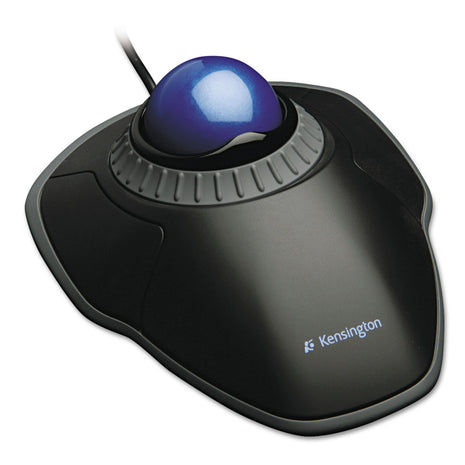 Kensington Orbit Trackball with Scroll Ring Two Buttons Black Kmw72337