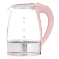 COOK WITH COLOR Electric Tea Kettle, 1.8L Cordless Hot Water Boiler, 1200W Rapid Boil, Auto Shutoff & Boil Dry Protection, BPA-Free, Sleek Countertop Design, Blush