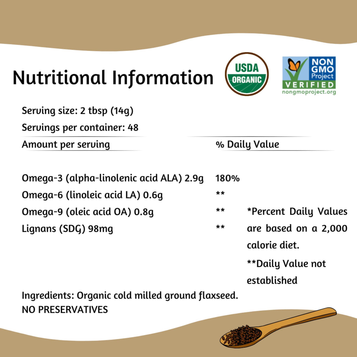 Spectrum Essentials Organic Ground Premium Flaxseed, 24 oz