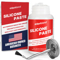 Silicone Paste Waterproof Dielectric Grease for Electrical Connectors, Spark Plugs, Automotive O-Ring Sealant, Brake Lube & Plumbers Silicone Grease with Lid Brush (8oz)
