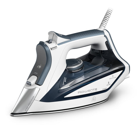 Rowenta Iron Steamer for Clothes, Powerful Steam Iron with Steamers, Focus Stainless Steel Soleplate, 400 Microsteam Holes, Lightweight, Leakproof, 1725 Watts, DW5280