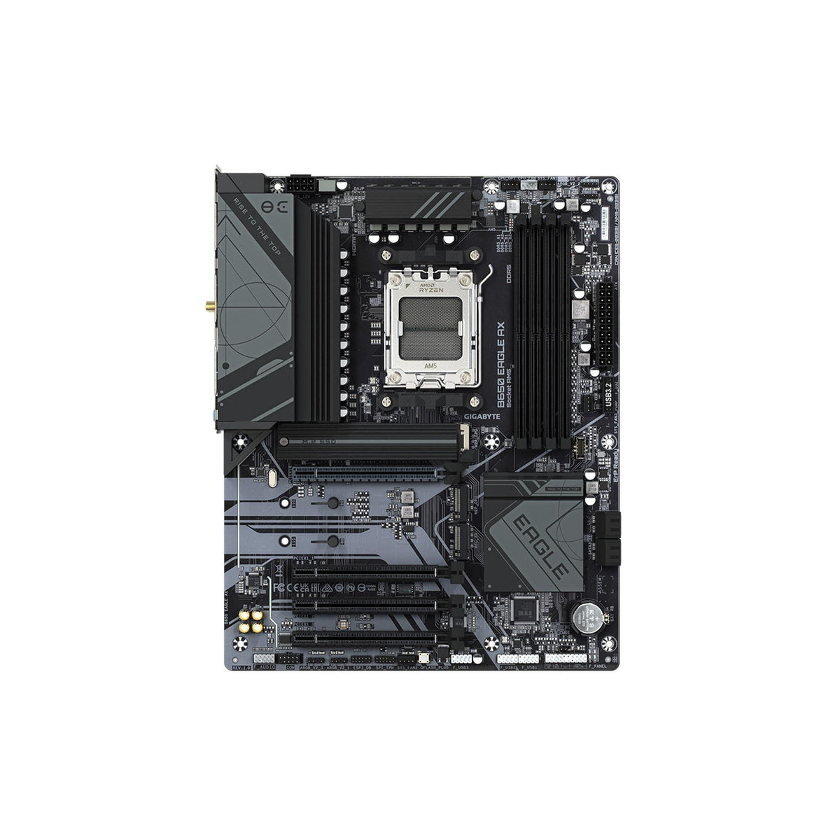 GIGABYTE B650 Eagle AX AM5 LGA 1718 AMD B650 ATX, DDR5 Triple M.2, PCIe 5.0, USB 3.2 Gen2x2 Type-C, AMD Wi-Fi 6E, Realtek GbE LAN