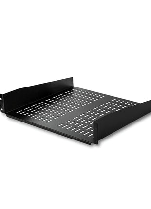 StarTech.com 2U Server Rack Shelf - Universal Vented Rack Mount Cantilever Tray for 19 inch Network Equipment Rack & Cabinet - Heavy Duty Steel - Weight Capacity 50lb/23kg - 16 inch Deep Shelf, TAA
