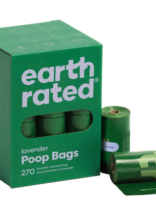 Earth Rated Poop Bags for Dogs, Guaranteed Leak Proof and Extra Thick Waste Bag Refill Rolls, Lavender Scented, 270 Count