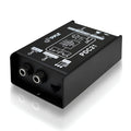 Pyle Premium Direct Injection Audio Box - 2.36inch x 4.09inch Passive DI Unit Hum Eliminator w/ Input Attenuator to Connect Guitar & Bass, 1/4'' Impedance Transformer Connector to Balanced & Unbalanced XLR