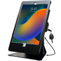 Desktop Anti-Theft Stand – CTA Kiosk Stand with Stylus, Tether, and Aluminum Enclosure for iPad 7th/ 8th/ 9th Gen 10.2,” iPad Air 3, & iPad Pro 10.7” and More (PAD-DASB) - Black