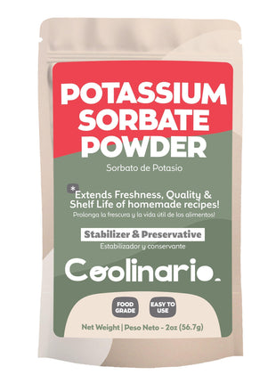 Coolinario Potassium Sorbate (2 Oz) Food Grade Preservative for Wine Stabilization, Homemade Jams, Baked Goods, Cheese Making & Dried Snacks | Extends Freshness & Shelf Life | Easy to Use
