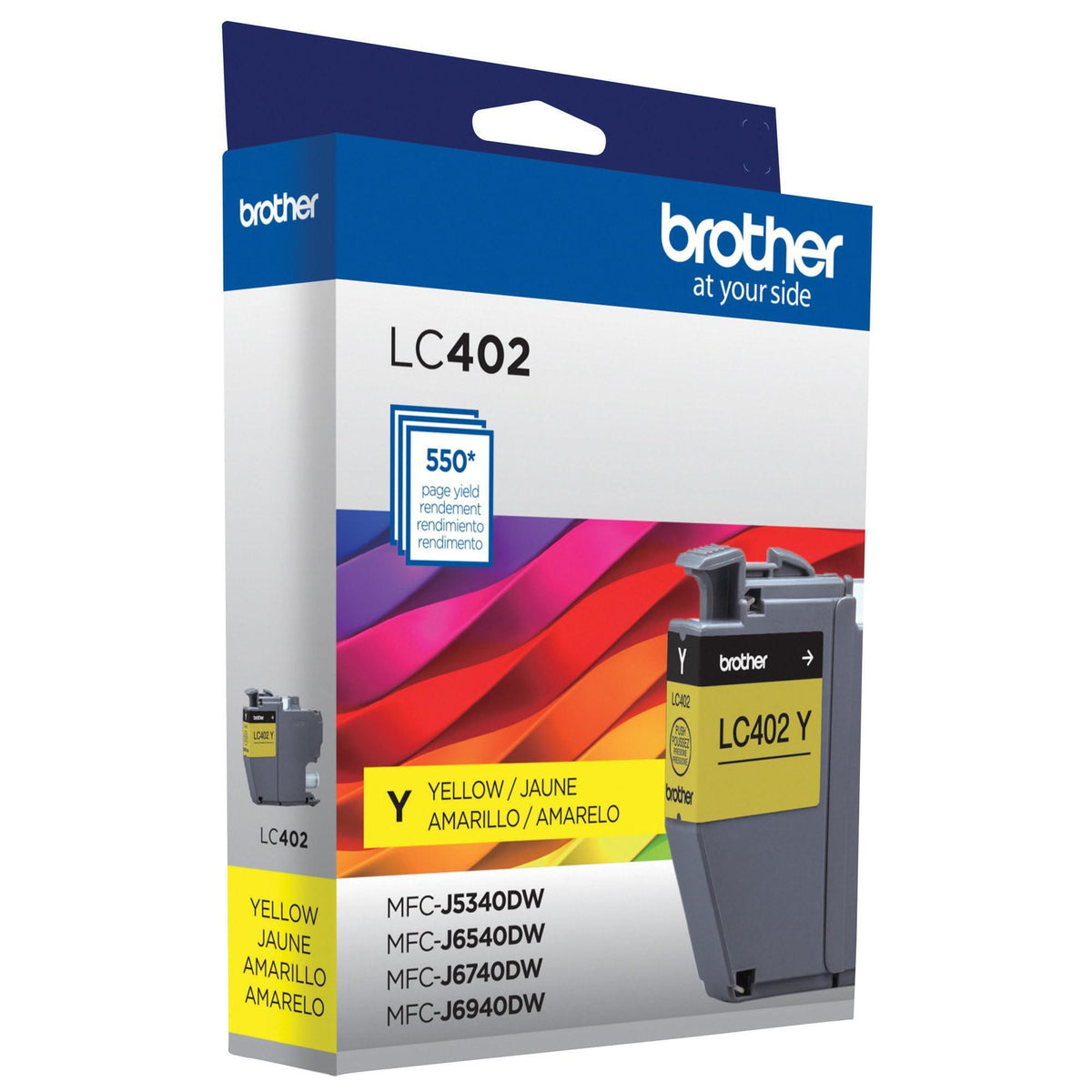 Brother Genuine LC402Y Standard Yield Yellow Ink Cartridge