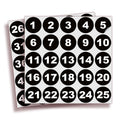 iSYFIX Black Consecutive Number Stickers – 1 to 50, 1.5-inch, 1 Set – Vinyl Black Self Adhesive Premium Decal, Ideal for Inventory, Storage, Organizing, Boxes, Bins, Toolbox, Lockers & More, Outdoor
