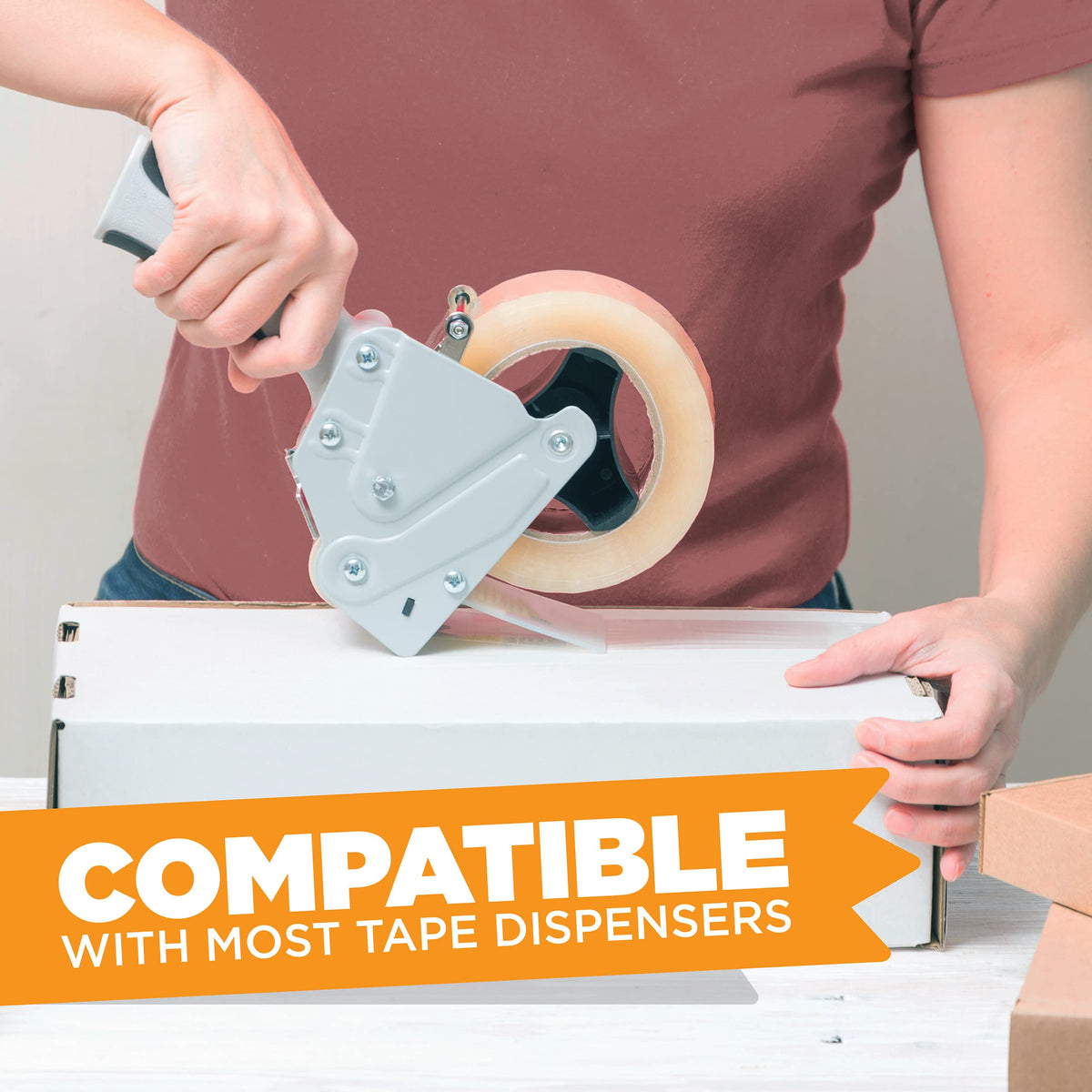 Tape King Clear Packing Tape - 60 Yards Per Roll (Pack of 6 Rolls) - Stronger & Thicker 2.7mil, Heavy Duty Adhesive Industrial Depot Tapes for Moving Packaging Shipping, Office & Storage