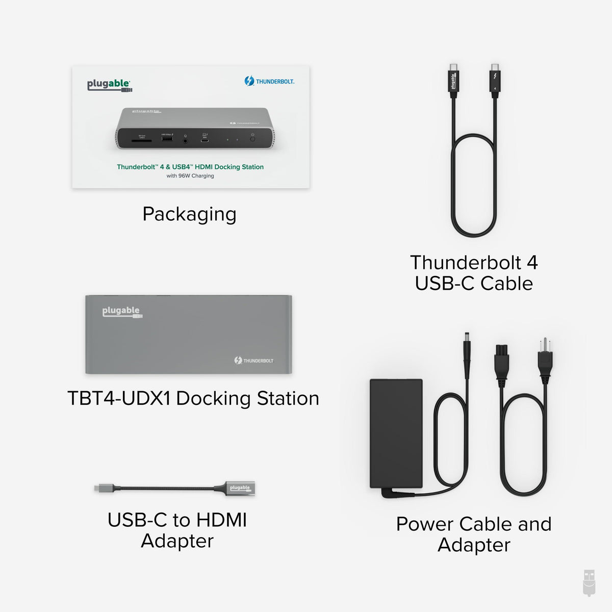 Plugable Thunderbolt 4 Dock with 100W Charging, Thunderbolt Certified, 3X Thunderbolt Ports, Laptop Docking Station Dual Monitor Single 8K or Dual 4K Monitor, 2.5G Ethernet, 1x SD, 4X USB
