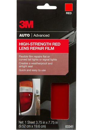 3M Auto High Strength Red Lens Repair Film, 03341, 3.75 in x 7.75 in