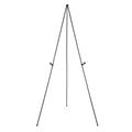 Amazon Basics Easel Display Stand, Instant Floor Poster, Lightweight, Collapsible and Portable with Tripod Base, Black Steel (supports 5 pounds)