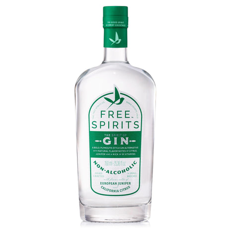 Free Spirits Non-Alcoholic Gin Spirit - Award Winning Gin Alternative - Low Calorie, Vegan, Gluten-Free with B-Vitamins - Natural Ingredients for Delicious Cocktails - 750 ml Bottle