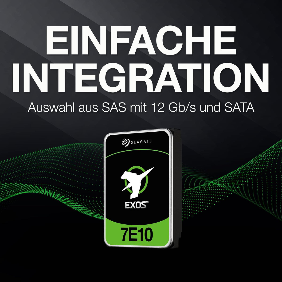 Seagate Exos 7E10 ST4000NM025BSP - Hard Drive - 4 TB - SAS 12Gb/s