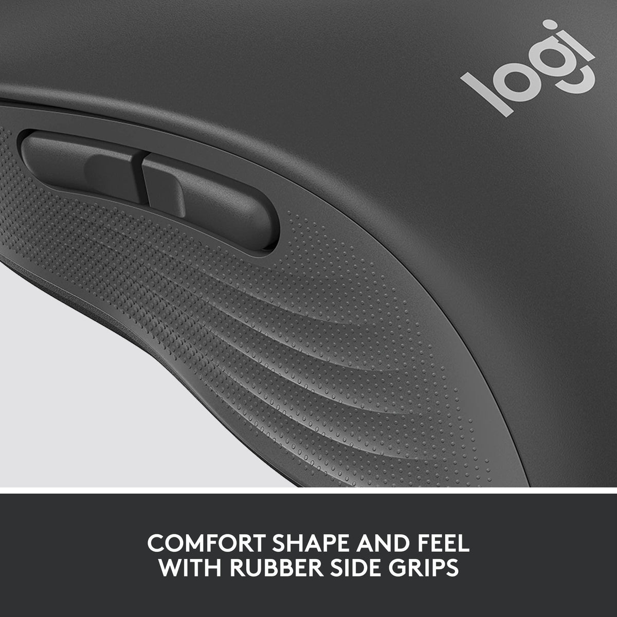 Logitech Signature M650 L for Business Wireless Mouse, for Large Sized Hands, Logi Bolt, Bluetooth, SmartWheel - Graphite