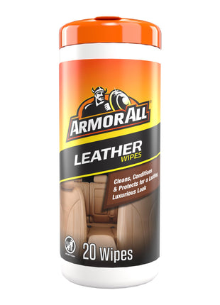 Armor All Interior Cleaner Car Leather Wipes by , For Cleaning Cars, Trucks and Motorcycles, 20 Count