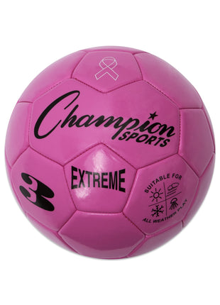 Champion Sports Extreme Series Soccer Ball – Sizes 3, 4, 5, Soft Touch, All Weather, High Air Retention, Youth & Adult League Balls for Training, Games, Outdoor & Indoor Play, Multiple Colors
