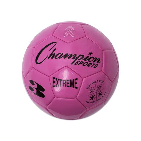 Champion Sports Extreme Series Soccer Ball – Sizes 3, 4, 5, Soft Touch, All Weather, High Air Retention, Youth & Adult League Balls for Training, Games, Outdoor & Indoor Play, Multiple Colors