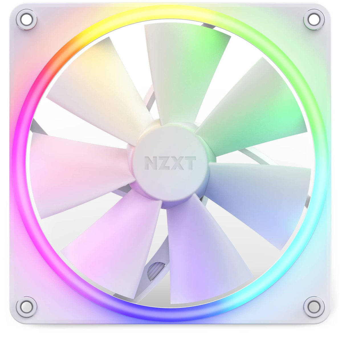 F140RGB - 140mm RGB Fans - Twin + RGB Lighting Controller - White
