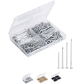 Mr. Pen- Nail Assortment Kit, 600 Pcs, 4 Sizes, Silver, Small Nails for Hanging Pictures, Finishing Nails, Gold Wall Nails for Hanging, Pin Nails, Hardware Nails, Assorted Nails, Galvanized Nails