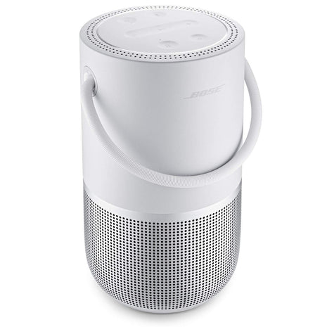 Bose Portable Smart Speaker — Wireless Bluetooth Speaker with Alexa Voice Control Built-in, Silver | 360-degree sound with Wi-Fi and Bluetooth for music, podcasts and smart home control