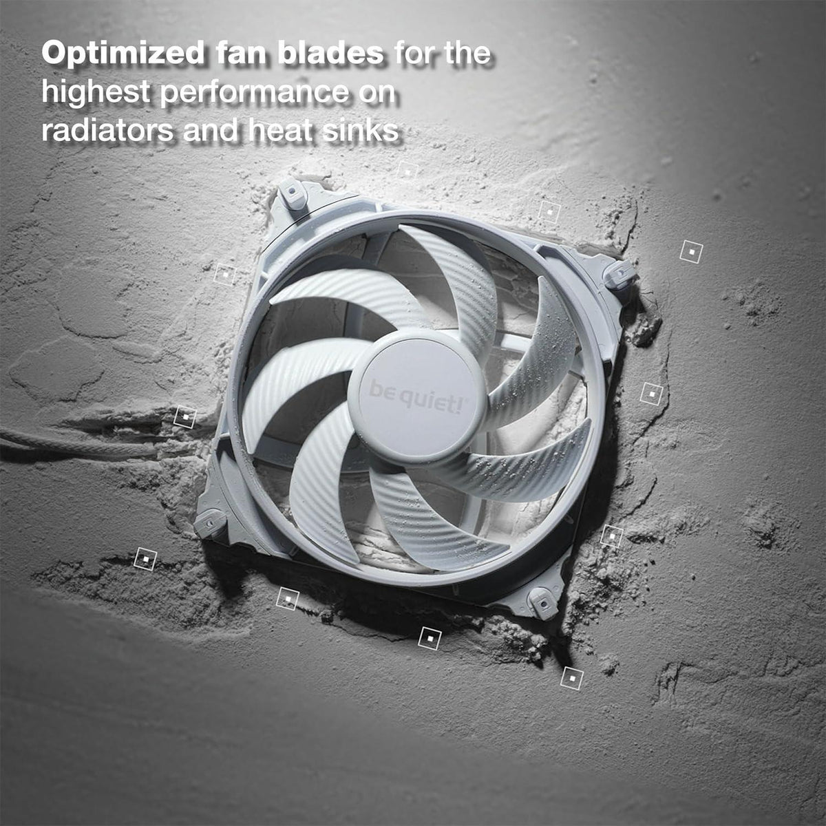 be quiet! Silent Wings 4 Cooling Fan | 140mm PWM | 1100 RPM | White | BL116