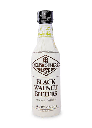 Fee Brothers Black Walnut Cocktail Bitters - Aromatic Cocktail Mixer & Concentrated Flavoring, Gluten Free, Vegan-Friendly, 5 fl oz