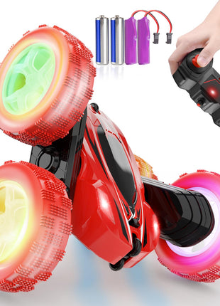 ORRENTE Remote Control Car, RC Cars Toys, 2.4GHz 4WD Fast RC Car Kids Toys Double Sided 360? Rotating Monster Truck Toys for Girls RC Truck Toy Cars for Boys