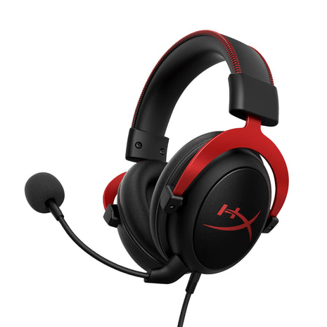 HyperX Cloud II - Gaming Headset, 7.1 Surround Sound, Memory Foam Ear Pads, Durable Aluminum Frame, Detachable Microphone, Works with PC, PS5, PS4, Xbox Series X|S, Xbox One ? Red