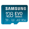 Samsung EVO Select microSD Memory Card + Adapter, 128GB microSDXC, Up-to 160 MB/s, 4K UHD, UHS-I, C10, U3, V30, A2, for Mobile Phone, Smartphones, Nintendo-Switch, and Tablets (MB-ME128SA/AM)