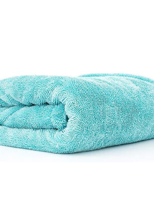 The Rag Company - The Liquid8r - Absorbent 70/30 Blend Microfiber Drying Towel for Cars, Trucks, SUVs, Safe for Detailing + Scratch Free, Twist Loop, 1100gsm, 25in x 36in, Aqua Blue
