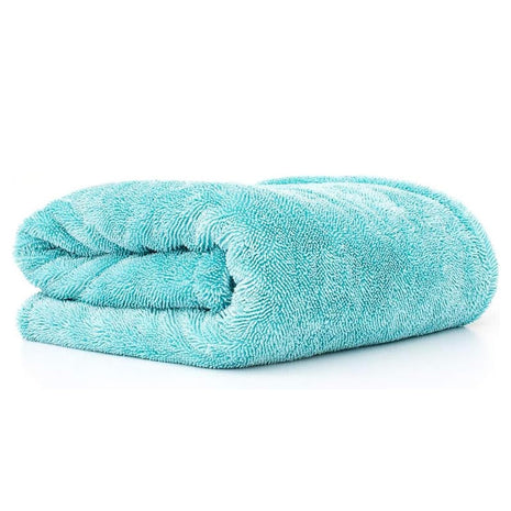 The Rag Company - The Liquid8r - Absorbent 70/30 Blend Microfiber Drying Towel for Cars, Trucks, SUVs, Safe for Detailing + Scratch Free, Twist Loop, 1100gsm, 25in x 36in, Aqua Blue