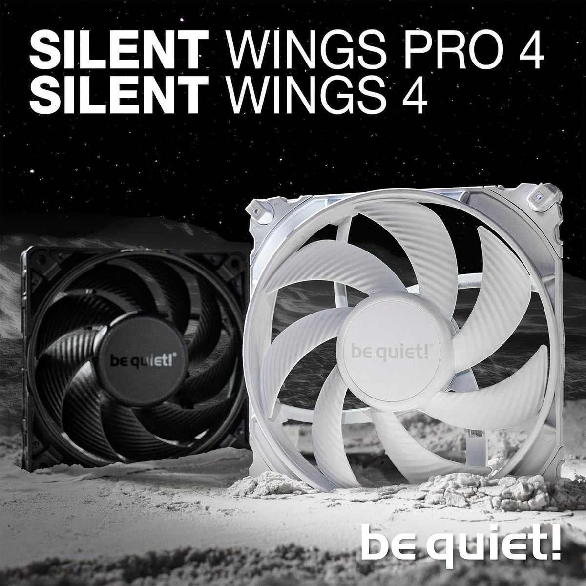 be quiet! Silent Wings 4 Cooling Fan | 140mm PWM | 1100 RPM | White | BL116