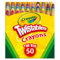 Crayola Mini Twistables Crayons for Kids (50ct) Stocking Stuffers & Holiday Gifts, No Peel Toddler Crayons for Coloring Books, Arts & Crafts Supplies, 3+