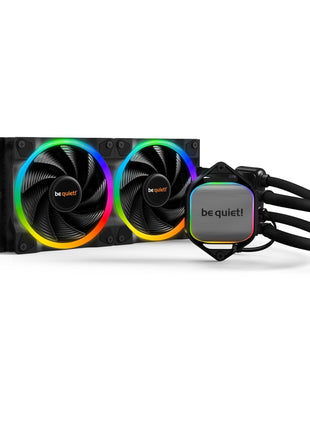 be quiet! Pure Loop 2 FX 240mm, CPU Liquid Cooler for Intel Core i3/i5/i7 or AMD Ryzen 3/5/7, ARGB LED Illumination, 2X Light Wings PWM high-Speed Fan -BW013
